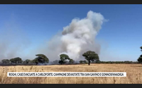 roghi case evacuate a carloforte campagne devastate tra san gavino e gonnosfanadiga