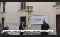 sassari verso la faradda il candeliere dei falegnami ritorna a vivere