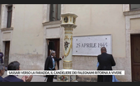 sassari verso la faradda il candeliere dei falegnami ritorna a vivere