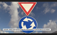 sassari verso una nuova viabilit inaugurata la rotatoria di via nenni