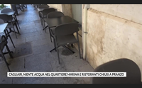 cagliari niente acqua nel quartiere marina e ristoranti chiusi a pranzo