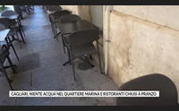 cagliari niente acqua nel quartiere marina e ristoranti chiusi a pranzo