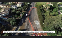 capoterra riaperto un senso di marcia della vecchia statale 195