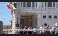 cagliari una pietra d inciampo simbolo di accoglienza e umanit in via roma