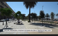 cagliari promossa la nuova via roma ma ora il traffico nel caos