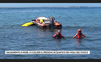 salvamento a mare a cuglieri il presidio acquatico dei vigili del fuoco