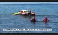 salvamento a mare a cuglieri il presidio acquatico dei vigili del fuoco