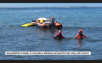 salvamento a mare a cuglieri il presidio acquatico dei vigili del fuoco