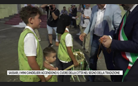sassari i mini candelieri accendono il cuore della citt nel segno della tradizione