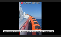 naufragio all asinara affonda peschereccio salvati tre pescatori