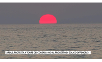 arbus protesta a torre dei corsari no al progetto di eolico offshore