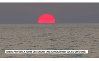 arbus protesta a torre dei corsari no al progetto di eolico offshore