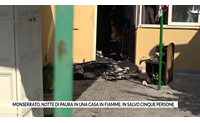 monserrato notte di paura in una casa in fiamme in salvo cinque persone