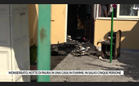 monserrato notte di paura in una casa in fiamme in salvo cinque persone