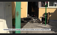 monserrato notte di paura in una casa in fiamme in salvo cinque persone