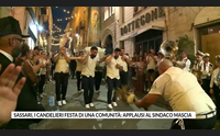 sassari i candelieri festa di una comunit applausi al sindaco mascia