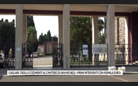 cagliari crolli e cedimenti al cimitero di san michele primi interventi con 450mila euro
