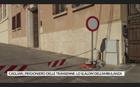 cagliari prigioniero delle transenne lo slalom dell ambulanza