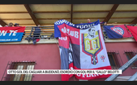 otto gol del cagliari a buddus esordio con gol per il gallo belotti
