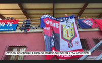 otto gol del cagliari a buddus esordio con gol per il gallo belotti