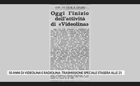 50 anni di videolina e radiolina trasmissione speciale stasera alle 21