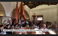 cabras stasera il ritentro degli scalzi diretta su sardegna uno dalle 18
