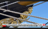 a porto torres la palinuro tappa della nave scuola della marina militare