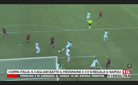 coppa italia il cagliari batte il frosinone 4 1 e si regala il napoli