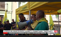 il popolo del grano in piazza coldiretti combattiamo i trafficanti