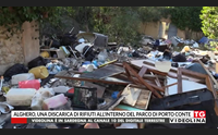 alghero una discarica di rifiuti all interno del parco di porto conte