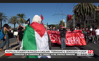 flotilla studenti in piazza a cagliari fermiamo il genocidio a gaza