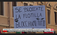 quindicimila manifestanti in piazza per esprimere solidariet alla palestina