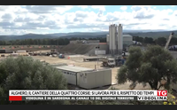alghero il cantiere della quattro corsie si lavora per il rispetto dei tempi