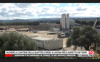 alghero il cantiere della quattro corsie si lavora per il rispetto dei tempi