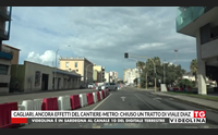 cagliari ancora effetti del cantiere metro chiuso un tratto di viale diaz