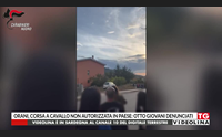 orani corsa a cavallo non autorizzata in paese otto giovani denunciati