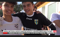 barrali battezza il nuovo campo da calcio a 5 un investimento per il futuro