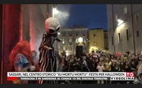 sassari nel centro storico su mortu mortu festa per halloween