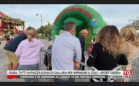 olbia tutti in piazza elena di gallura per imparare il golf sport green