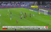 cagliari il gol un problema a roma quarta gara senza segnare