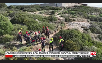 cagliari due dispersi a calamosca vigili del fuoco in esercitazione