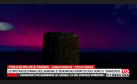 lo spettacolo raro dell aurora il fenomeno si ripete oggi dopo il tramonto
