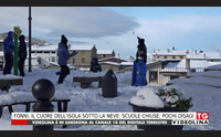 fonni il cuore dell isola sotto la neve scuole chiuse pochi disagi