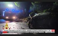 iglesias due morti e un ferito grave terribile schianto frontale sulla 130