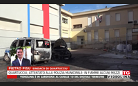 quartucciu attentato alla polizia municipale in fiamme alcuni mezzi