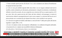 rinnovabili il decreto cancella le regioni alghero contro l off shore