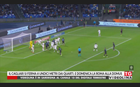 il cagliari si ferma a undici metri dai quarti e domenica la roma alla domus