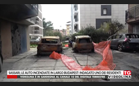 sassari le auto incendiate in largo budapest indagato uno dei residenti