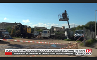 olbia atto intimidatorio nella zona industriale in fiamme tre ruspe