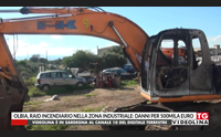 olbia raid incendiario nella zona industriale danni per 500mila euro